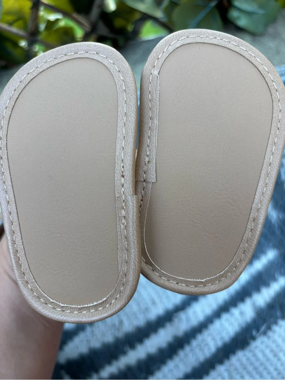 Carter's Toddler Tan Leather Moccasins - 3-6M
